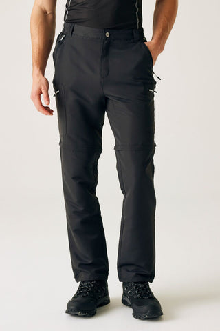 Men's Leesville III Zip Off Walking Trousers | Ash