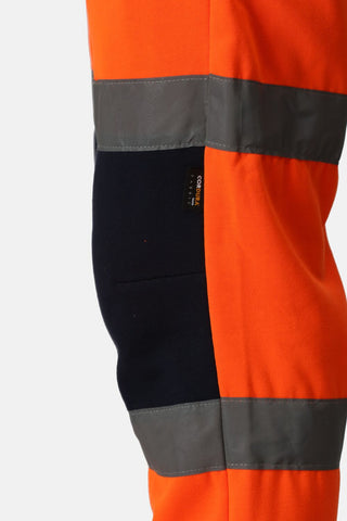 Men's Hi Vis X Pro Two Tone Joggers | Orange Navy