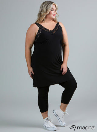 Vera Lace Tank Black