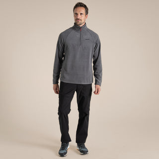Men's Corey Half Zip Fleece | Black Pepper Marl