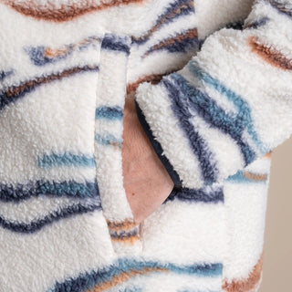 Rawthey Half Zip Fleece | Ecru / Winterstorm