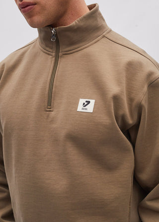 Conrad Half Zip | Walnut Bark