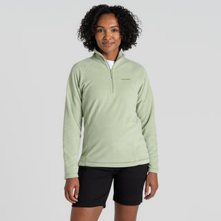 Women's Miska Half Zip Fleece | Bud Green