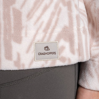 Women's Annjela Half Zip Fleece | Soft Mushroom Print