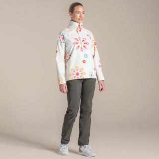 Women's Annjela Half Zip Fleece | Floral Print