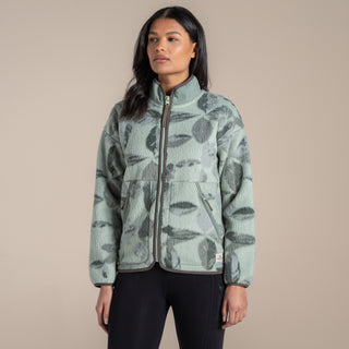 Women's Dante Full Zip Fleece | Sage Print