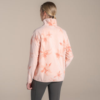 Women's National Trust Reedmace Half Zip Fleece | Sherbet Print