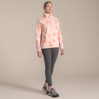 Women's National Trust Reedmace Half Zip Fleece | Sherbet Print