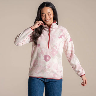 Reedmace Half Zip Fleece | Mauve