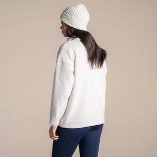Sanaa Half Zip Fleece | Ecru