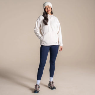 Sanaa Half Zip Fleece | Ecru