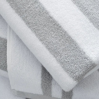 Reversible Stripe Jacquard Towel | Grey