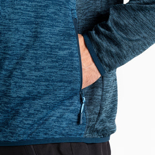 Men's Torrek Mountain Zip Through Fleece | Moonlight Denim