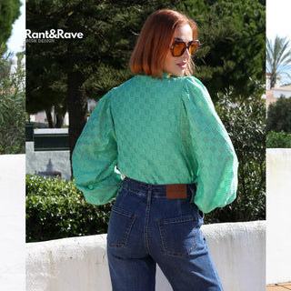 Doreen Wide Leg Jean | Mid Blue