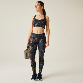 Women's Influential Leggings | Black Energetic Print
