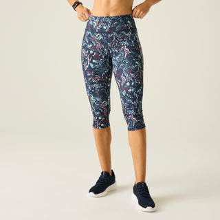 Women's Influential 3/4 Leggings | Abstract Bloom Print