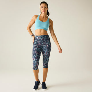 Women's Influential 3/4 Leggings | Abstract Bloom Print