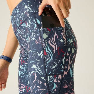 Women's Influential 3/4 Leggings | Abstract Bloom Print