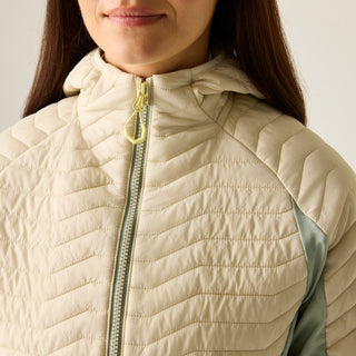 Women's Air Lite Hybrid Jacket | Almond Milk Glacier Green