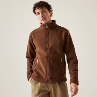 Men's Garrian II Full Zip Fleece  Dark Brown Black