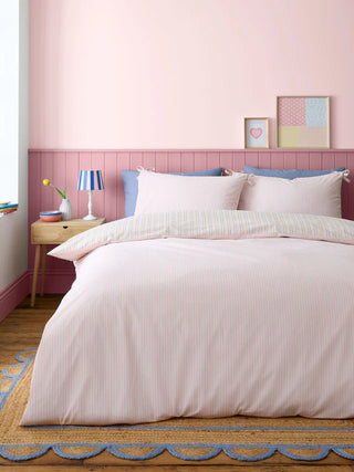 Brighton Stipe Duvet Cover Set | Pastel