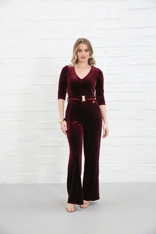 Farrah Jumpsuit | Wine