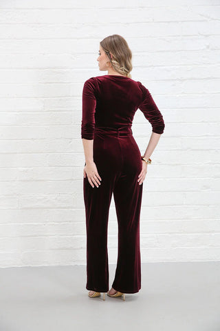 Farrah Jumpsuit | Wine