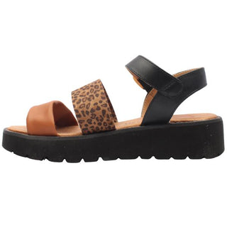Fleur Sandal | Black Leopard