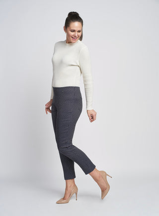 Leane Slim Leg Trouser Navy