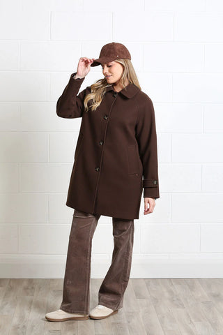 Georgia Coat  | Chocolate Brown