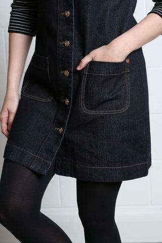 Helena Denim Dress | Dark Indigo