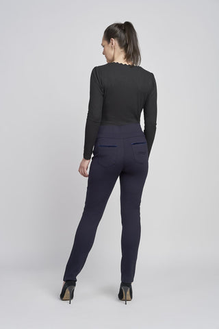 Velvet Pocket Trouser | Navy