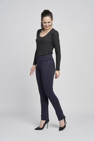 Velvet Pocket Trouser | Navy