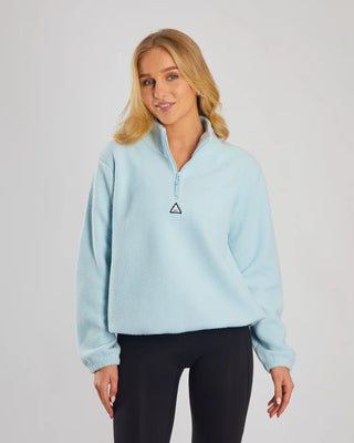 Jacqueline Fleece Half Zip Cool Blue