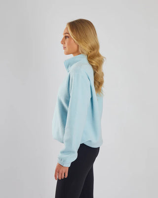 Jacqueline Fleece Half Zip Cool Blue