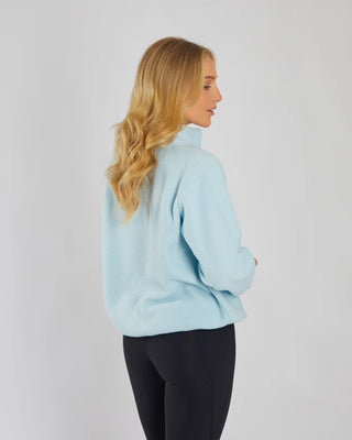 Jacqueline Fleece Half Zip Cool Blue