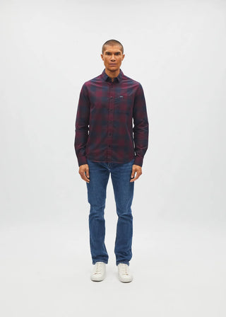 Jessie Shirt | Burgundy Check