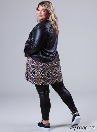 Margot Faux Leather Jacket Black