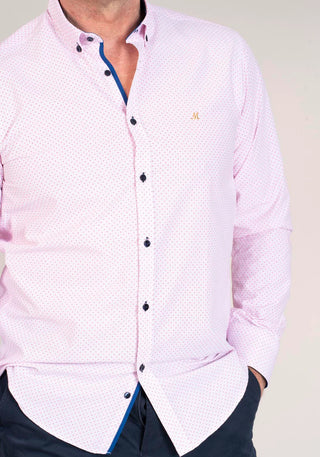 Kazar Long Sleeve Shirt | Pink Print