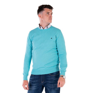 Ariana Crew Neck Knit | Turquoise