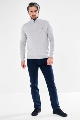 Altis 1/2 Zip Knit | Optic Grey