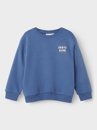 Motto Long Sleeve Regular Sweater Bijou Blue