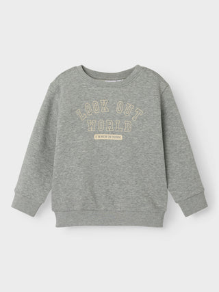 Lew Long Sleeve Regular Sweater Grey Melange