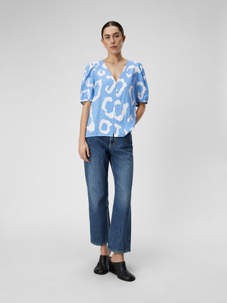 Jacira V Neck Blouse | Provence Cloud Dancer