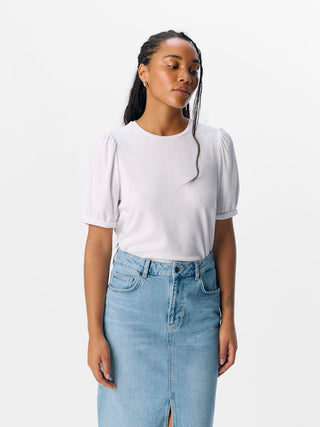 Jamie Short Sleeve Top | White