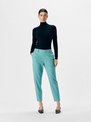 Lisa Slim Trousers | Dusty Turquoise