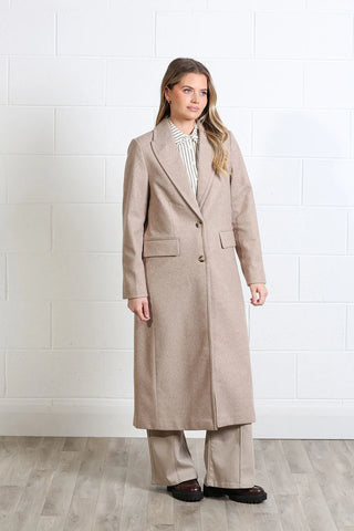 Olivia Coat  | Biscuit