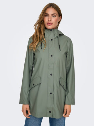 Leslie Raincoat | Agave Green