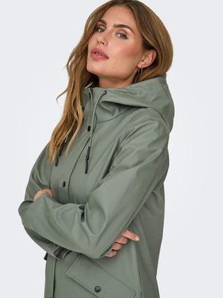 Leslie Raincoat | Agave Green
