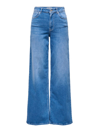 Madison High Waist Wide Jean | Bright Blue Denim